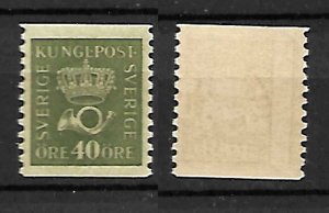 SWEDEN STAMPS, 1920-1936, POST HORN 40ore, MLH