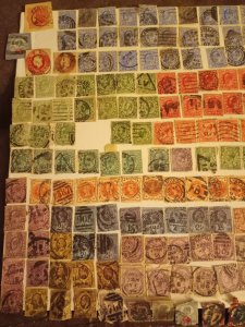 10 used assortment of Great Britain Revenue Stamps