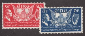 1939 Ireland Eire Sc# 103-04 U.S. Constitution Anniversary MNH Cv$11.50