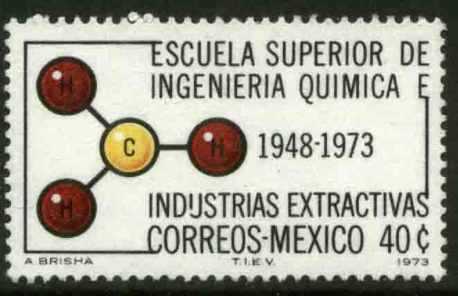 MEXICO 1056 40¢ Anniv of Chemical Engineering School MINT, NH. VF.