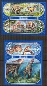 Togo 2017 Dinosaurs II sheet + S/S MNH