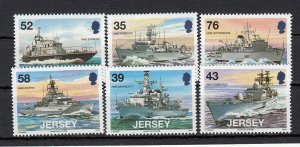 Jersey 2009  Naval Connections. Set of 6  NHM