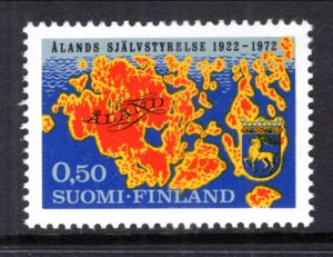 Finland 516 Map MNH VF