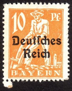 1920, Bavaria 10pf, MH, Sc 257