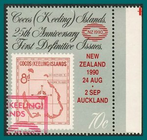 Cocos 1990 NZ Expo, used  #216,SG228
