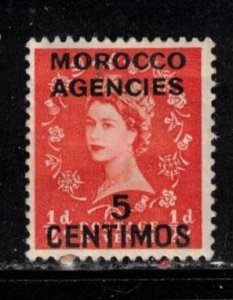 MOROCCO AGENCIES Scott # 559 MH - QEII With Overprint & Surcharge