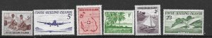 Cocos Island 1-6  1963  set 6  VF NH