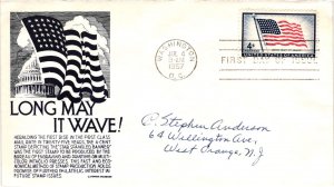 #1094 American Flag – Anderson Cachet Addressed to Anderson SCand