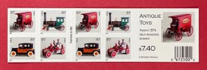 3642-3645h ANTIQUE TOYS Booklet Pane of 20 US 37¢ Stamps MNH 2002