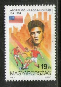 Hungary 1994 Football American Flag Elvis Presley Sc 3447 Jazz Pop Singer Ent...