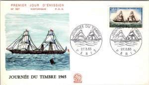 France 1965 FDC - Stamp Day - Paris - F66474