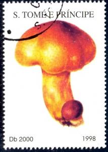 Mushroom, St. Thomas and Prince Islands stamp Used