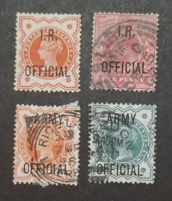UK Great Britain GB Official Used Stamp Lot Army Revenue T5685