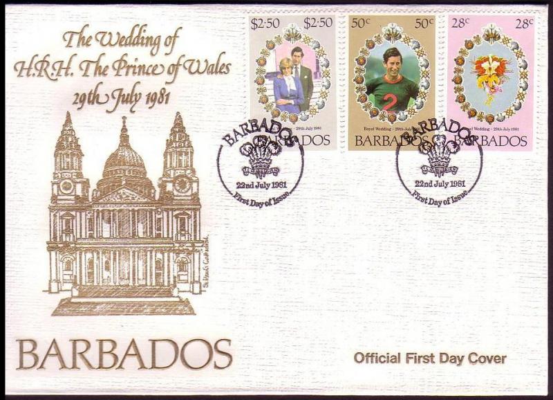 Barbados Royal Wedding FDC