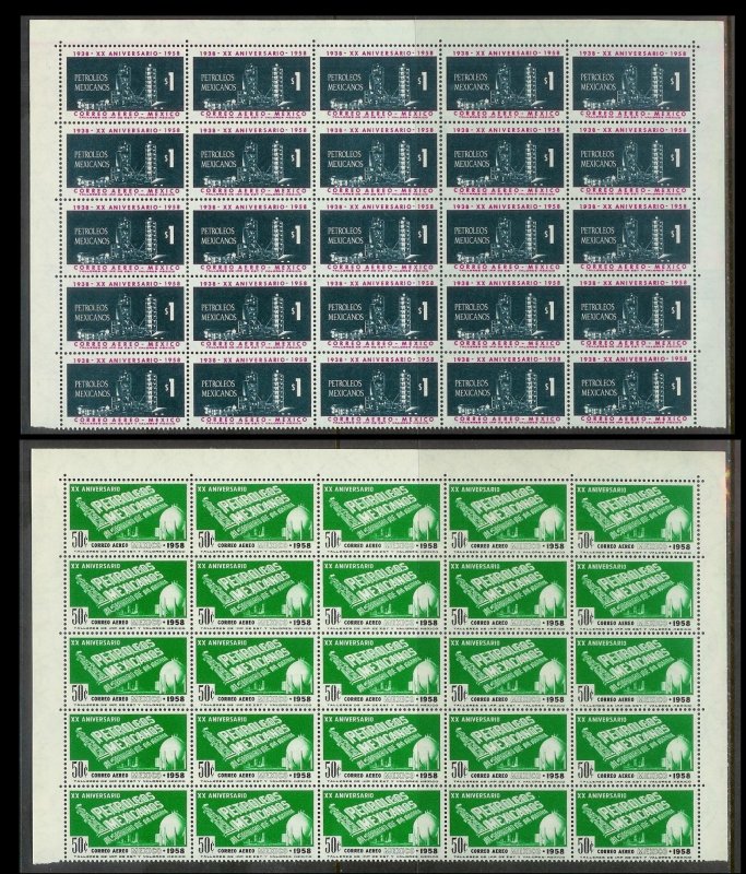 MEXICO (189) Partial Sheets 4350+ Stamps All Mint Never Hinged Huge selection!