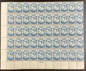 733  Byrd Antarctic Expedition II  MNH 3 c  Sheet of 50   1933