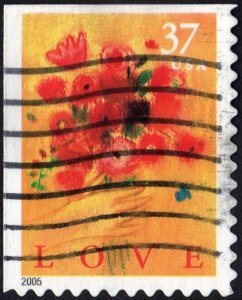 SC#3898 37¢ Love Booklet Single (2005) Used