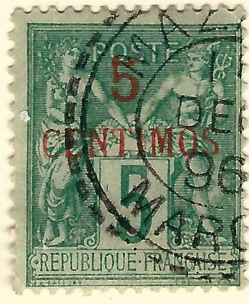 French Morocco SC #1 Fine Used hr.....Make me an Offer!