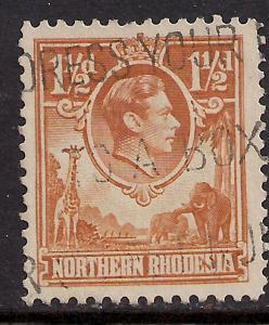 Northern Rhodesia 1938 -52  1 1/2d stamp SG 30 ( E45