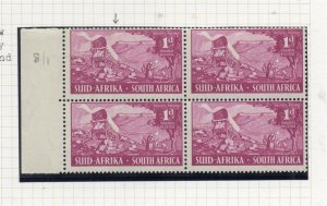 South Africa 1949 Voortrekker Mon Issue Mint Hinged 1d. Block Variety 227178