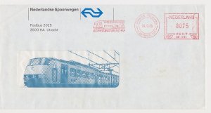 Illustrated meter cover Netherlands 1986 - Hasler 7982 NS - Dutch Railways - The