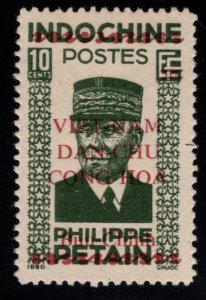 North Viet Nam Scott 1L8 Viet MINH issue unused Red Overprint