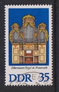 German Democratic Republic DDR #1709  used 1976 Silbermann organs  35pf