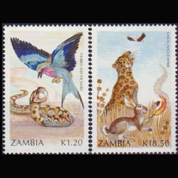 ZAMBIA 1991 - Scott# 523-4 Stories 1.2-18.5k NH