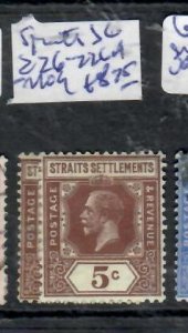 MALAYA STRAITS SETTLEMENTS KGV 5C SG 226-226A  MOG     P0314B H