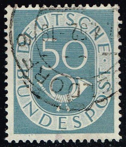 Germany #681 Numeral and Post Horn; Used (0.65)