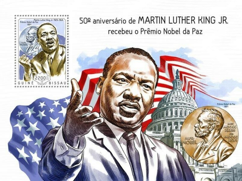 GUINEA-BISSAU 2014 MNH. MARTIN LUTHER KING JR’S   |  Michel Code: 7280 / Bl.1274