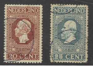 Netherlands  SC#95-96 Used F-VF SCV$19.75...Value!