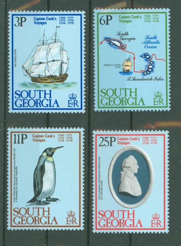 South Georgia #52-56 Mint (NH) Single (Complete Set) (Bird)