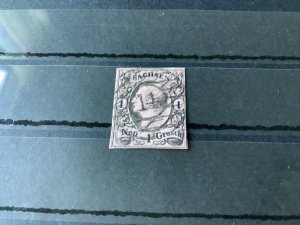 Saxony 1855 Grid Number cancel 14 for Bautzen  Stamp 57193