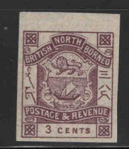 North Borneo Scott 38 MH* imperforate stamp