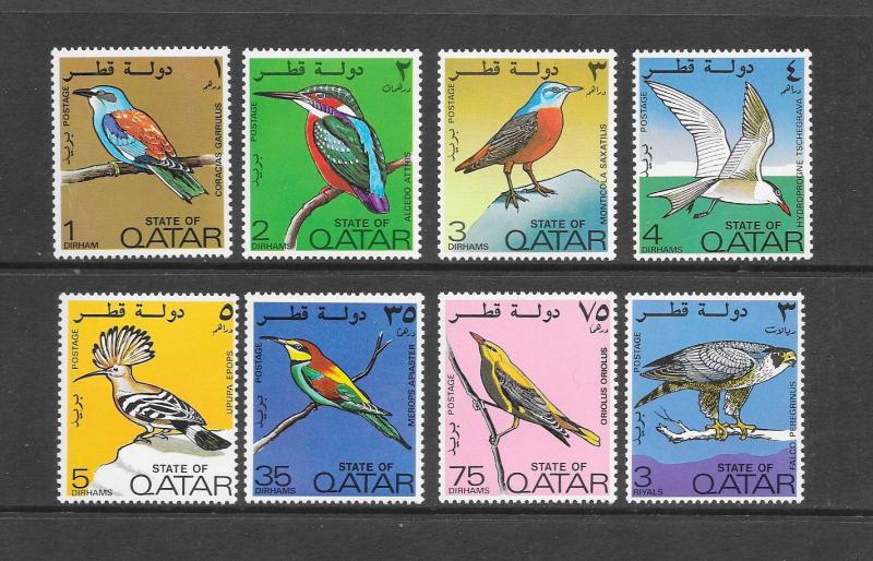 BIRDS - QATAR #279-86  MNH