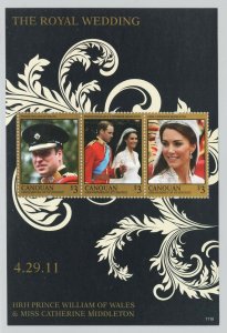 St Vincent-Canouan 2011 Royal Wedding S/S set NH