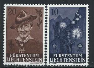 LIECHTENSTEIN SC# 315-16 VF/MNH 1957