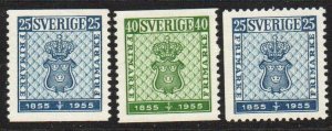 Sweden Sc #474-476 Mint Hinged