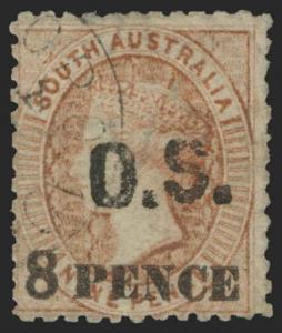 Australia / South Australia Scott O41B Variety Gibbons O26 Used Stamp