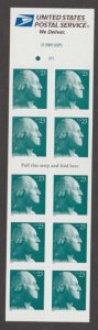 U.S. Scott #3618c Washington Stamp - Mint NH Booklet Pane