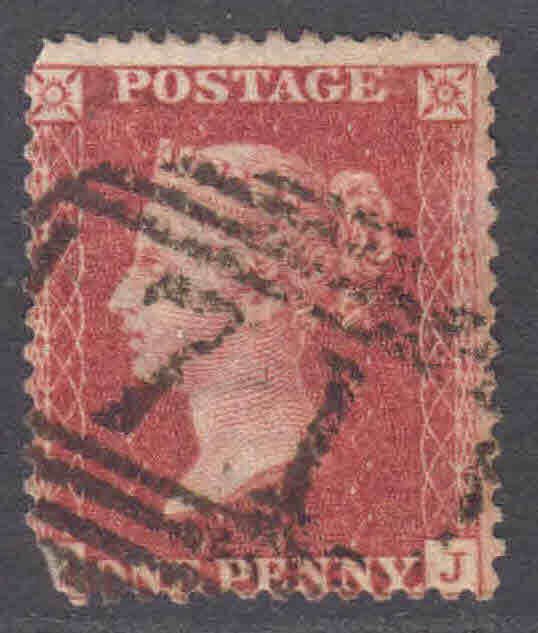 GREAT BRITAIN SC 20b RED BROWN ANNOTATED $375 SCV