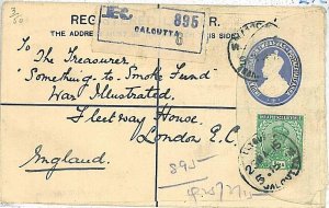 09405 - INDIA - POSTAL HISTORY - TO ENGLAND 1915-