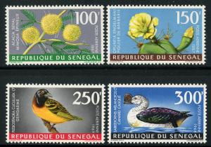 Senegal 1967 Birds & Flowers Airmail set Sc# C53-57 NH