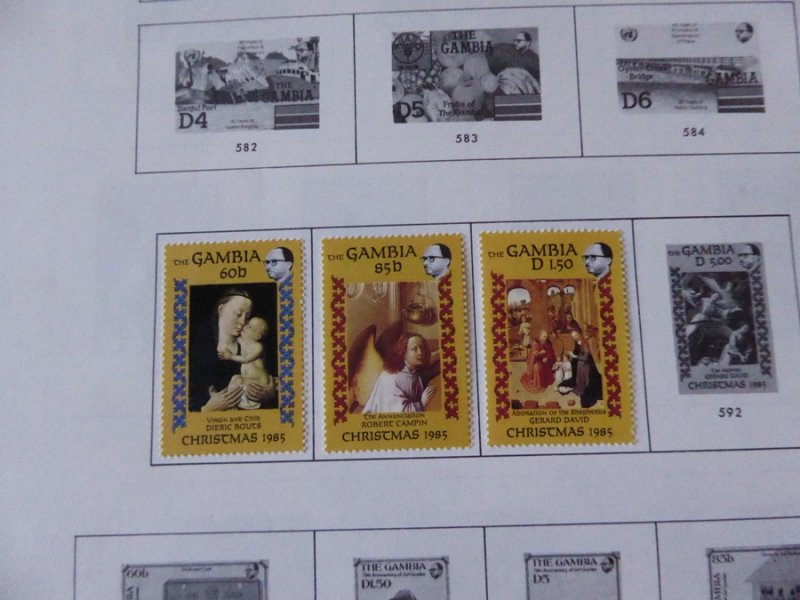 Gambia 1869-1985 Stamp Collection on Scott Specialty Stamp Album Pages