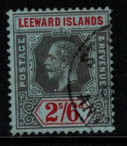 LEEWARD ISLANDS SG56 1913 2/6 BLACK & RED/BLUE FINE USED