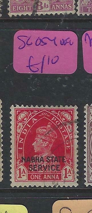 INDIA NABHA  (P1104B)  KGVI  1A  SERVICE  SG O54   VFU