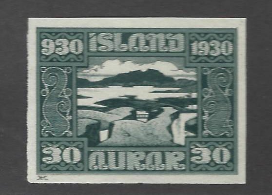 Iceland SC#159 Imperf w/ no Gum VF.....Tough to find!