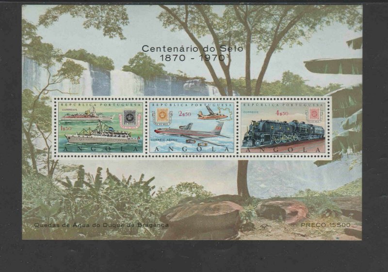 ANGOLA #C36a  1970 STAMP CENTENARY     MINT VF NH  O.G S/