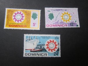 Dominica 1969 Sc 257,259-60 MNH